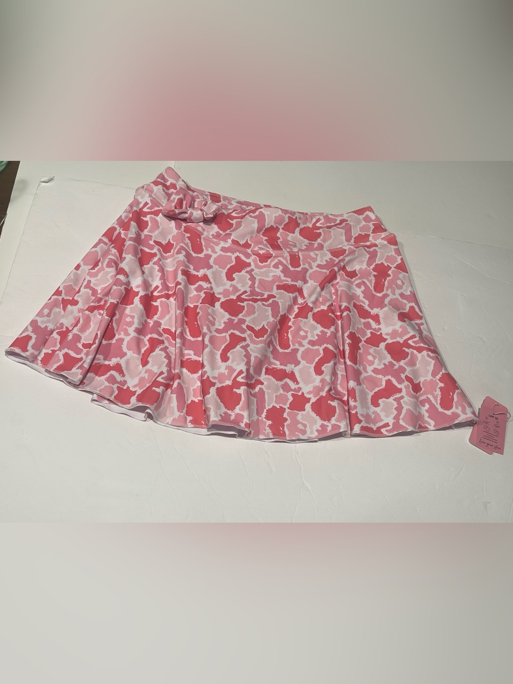 Simply southern medium NWT pink camo Patterned A-Line Women's Skort